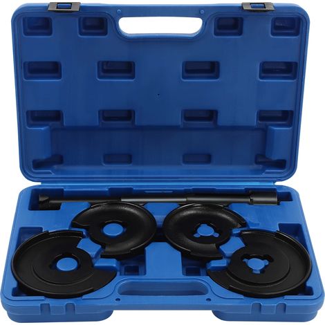 Kit d'outils de compresseur de ressort d'amortisseur de voiture, acier au carbone, ensemble de 5 pièces, Bleu (1/5)