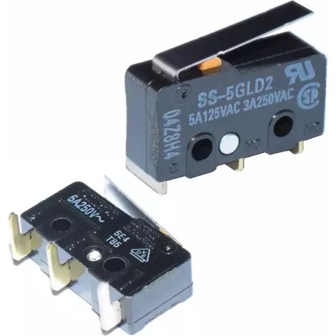 Microinterruptor Palanca 14,5mm Terminales Acodados Ss-5gld2