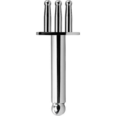 Appareil de massage des points d'acupuncture Fork Meridian, drainage lymphatique, stylo détoxifiant à l'acide citrique, massage relaxant des tissus profonds, 1 pièce - Argent (1/5)