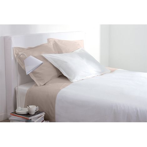 Drap plat 2 places en coton CARINA
