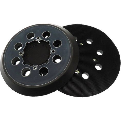 1 Plateau De Ponçage 125 Mm, 8 Trous, Polyuréthane, Pour Ponceuse Excentrique, Bois Métal Auto (1/5)