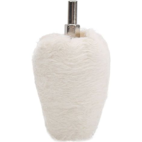 Disque de polissage conique en tissu blanc avec poignée, pour perceuse électrique, 55 mm (1/5)