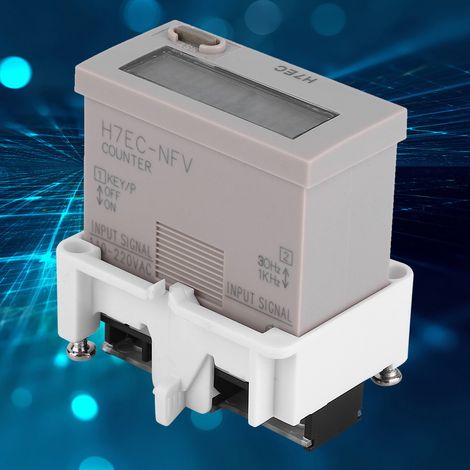 Compteur électrique numérique H7EC NFV AC 110-220V avec affichage LCD 8 chiffres (1/5)