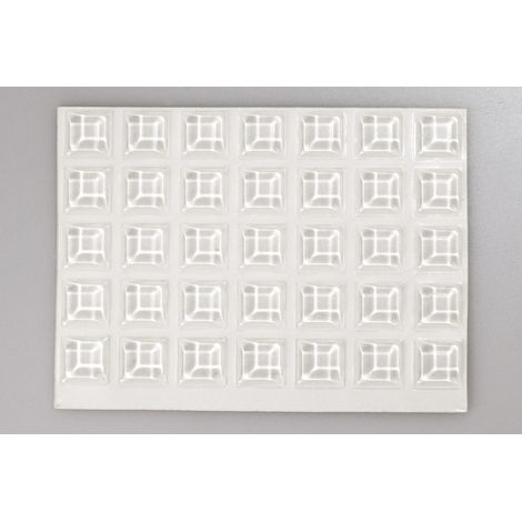 TOOLCRAFT 2127C70-C Gerätefuß selbstklebend, quadratisch Transparent (Ø x H) 12.7 mm x 3.1 mm 70 St.