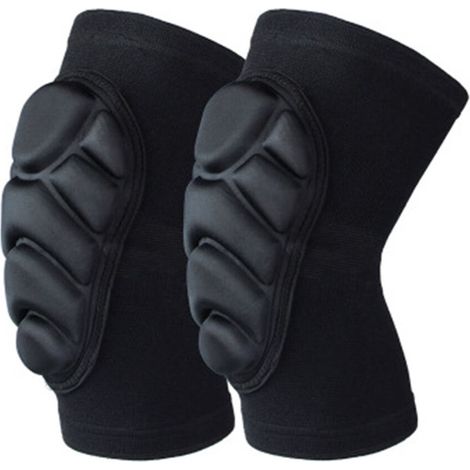 (L) (Paire) Genouillères, coudières et protège-mains en mousse épaisse, protections anti-collision pour le sport (1/5)