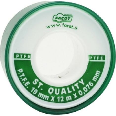 NASTRO P.T.F.E STANDARD QUALITY H 19 mm x 12 m (Pz.150)