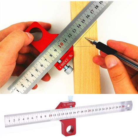 CX300-1 Winkelmesser für die Holzbearbeitung / Anreißnadel – Messwerkzeug für Höhe / Winkel (1/5)