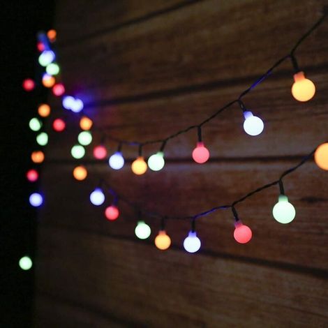 Luci a stringa solari CMODIHI, luci a stringa solari per esterni, 6,9 m, 50 LED, impermeabili IP44, luci a stringa solari con 8 modalità di illuminazione per decorazioni interne ed esterne, giardino, (1/4)