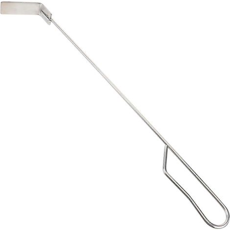 Filiyano-Pelle à barbecue de 46 cm, grattoir à cendres pour poêle à bois, pelle à cheminée en acier inoxydable (1/3)