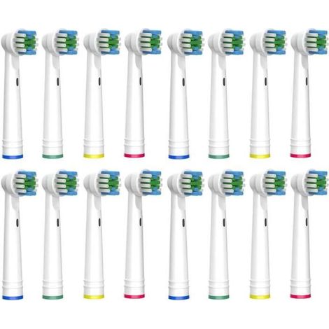 Brossettes de Rechange - FOLAYA - Compatible Oral-B - 16 Pièces - Poils Doux - Nettoyage Précis (1/3)
