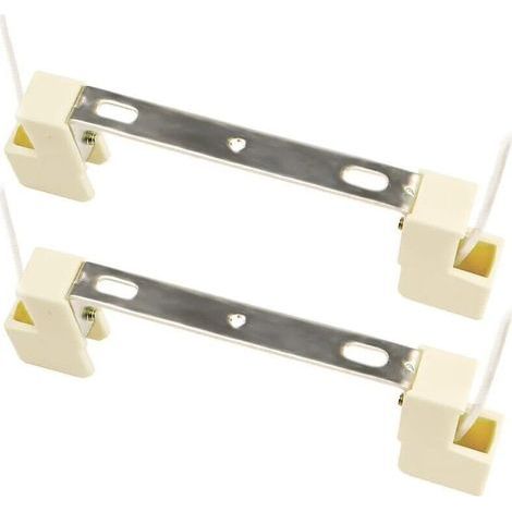 Douille pour Lampe R7S 118mm Halogène et Ampoule LED R7S, AC 100-240V, R7S J118 Linéaire Base Support Céramique pour Lampe Projecteur/Applique/Plafonnier, lot de 2 (1/4)