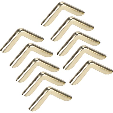 100 Stück Eckenschoner aus antikgoldener Aluminiumlegierung, Schutzecken für Fotoalben und Notizbücher, 2,2 mm dick (1/5)