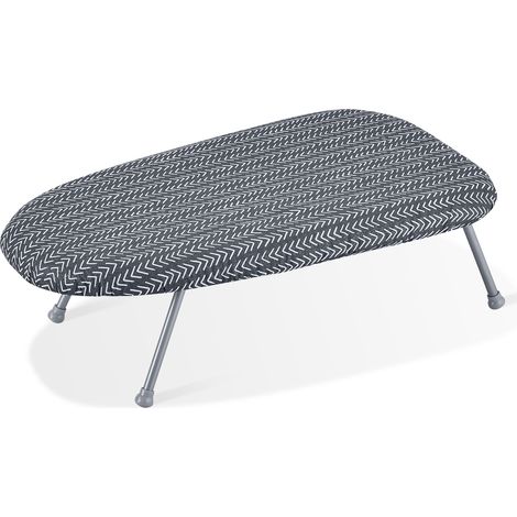 VEVOR Table a Repasser 595x365x187 mm Petite Planche a Repasser a 3 Couches Epaisses avec Housse Resistante a la Chaleur et Housse 100 % Coton Repassages pour Petits Espaces et Utilisation en Voyage