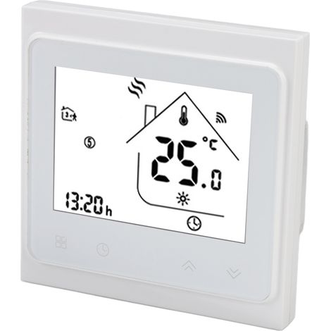 Thermostat sans fil avec télécommande, régulateur de température intelligent, bouton tactile capacitif, AC95-240V (1/5)