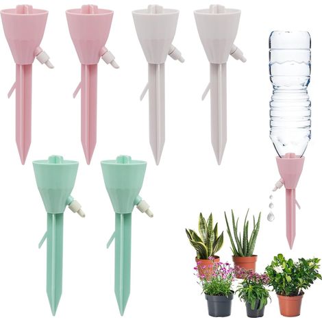 Irrigation Goutte à Goutte Kit, 6 Pcs Arroseurs Plantes automatiques Système d'arrosage Automatique avec Vannes de Régulation à Liberation (1/5)