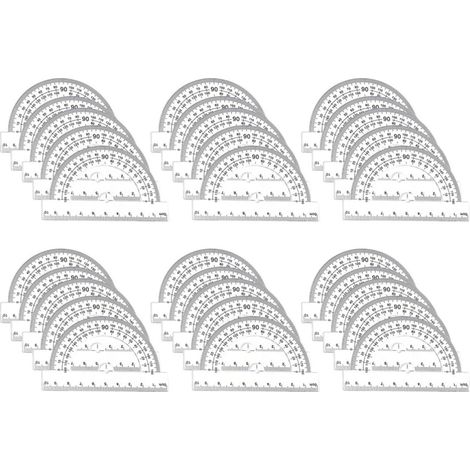 ibasenice Lot de 30 rapporteurs en plastique transparent pour les (1/5)