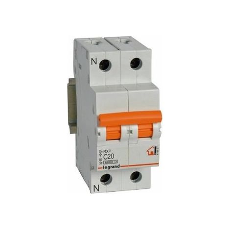 LEGRAND 419927 Leistungsschaltergehäuse RX3 1P + N 6kA 20A