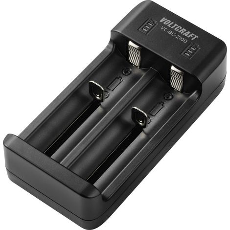 VOLTCRAFT VC-BC-2100 Chargeur de piles rondes NiMH, Li-ion LR6 (AA), LR03 (AAA), LR8 (AAAA), LR14 (C), 26700, 26650, 22