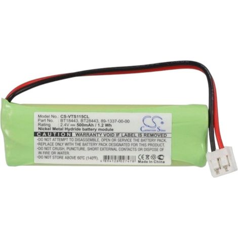 ACCU NI-MH 2,4V-2,4V-500MAH POUR PIECES ACCESSOIRES TELEPHONIE - R330379 (1/3)