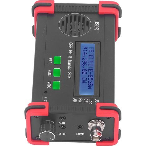 8-band QRP SSB CW shortwave radio transceiver with handheld microphone (1/5)