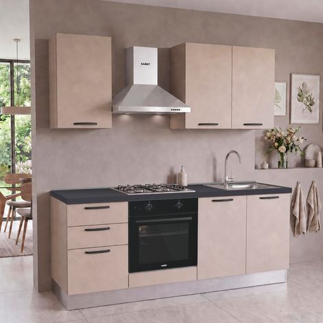 Cucina completa Taurusnew 195 cm Cashmere con Elettrodomestici  Industrie Valentini (1/5)