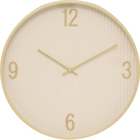 Horloge Murale Design "Amber" 40cm Beige (1/4)