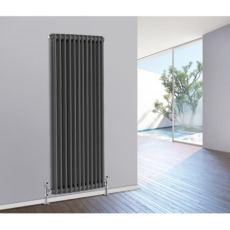 Traditional Radiator Cast Iron Style Radiator 2 Column Anthracite 1800 x 560mm (1/5)