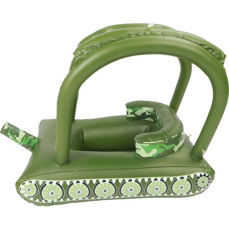 Bouée gonflable en forme de réservoir pour enfants de 1 à 3 ans, en PVC, avec jet d'eau, idéale pour les fêtes d'été au lac ou à la plage. (1/5)
