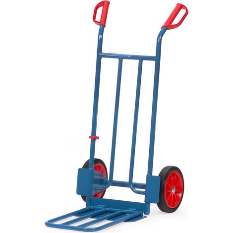 Fetra Stahlrohrkarre mit Klappschaufel, Höhe 1150mm, mit Vollgummi-Bereifung (1/4)