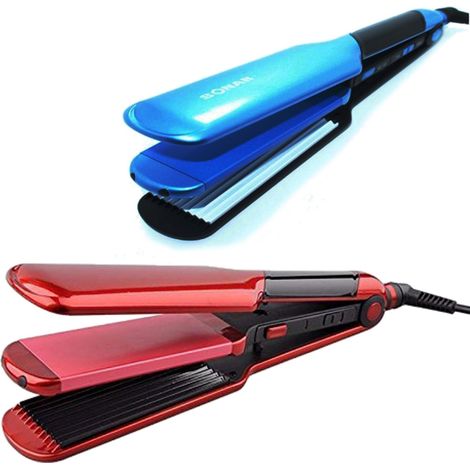 TRADE SHOP - Piastra Professionale 60w Acconciature Capelli 2 In 1 Liscio Frise' Sn-1033 - (1/5)