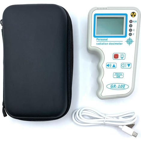 Compteur Geiger Portable Détecteur de Rayonnement Nucléaire Tube J321 Dosimètre Personnel Rayons X Rayons γ Testeur β-Ray (1/5)
