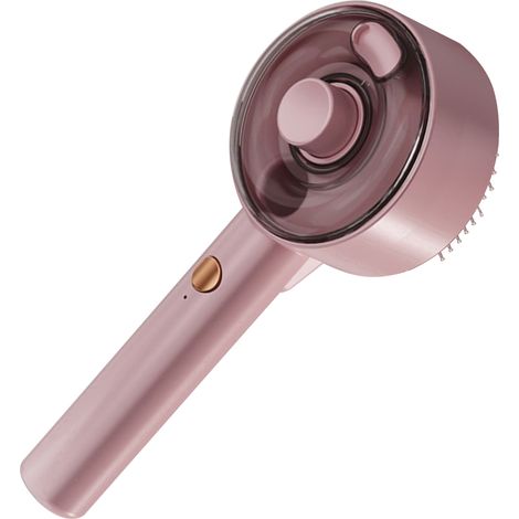 Spray Brush for Pets Self-Cleaning Cat Grooming Brush 3-In-1 Cat Brush with UVC Sterilization Dog Brush Spray Mist Pets Comb for Shedding,pink (1/4)