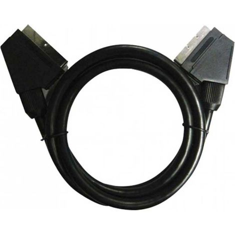 ORION91 Pack x 4 unidades CABLE TV EUROCONECTOR 1.5M (MACHO/MACHO) NEGRO SpazioLuzio Elec BL.4 (1/2)