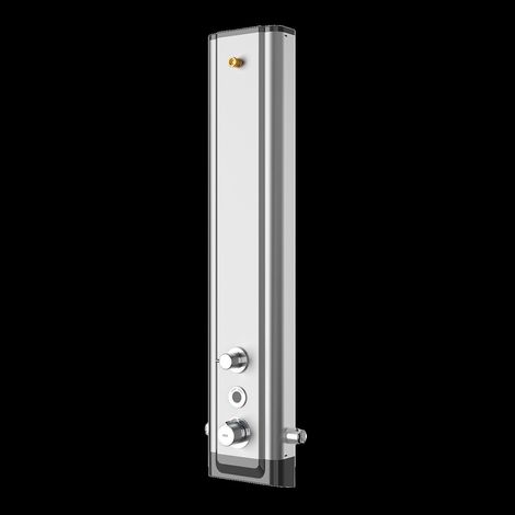 KWC DUPA, F5, Elek, Edelstahl, Therm, Umst Kopf-handbrause, für Batt./netzteil (1/2)