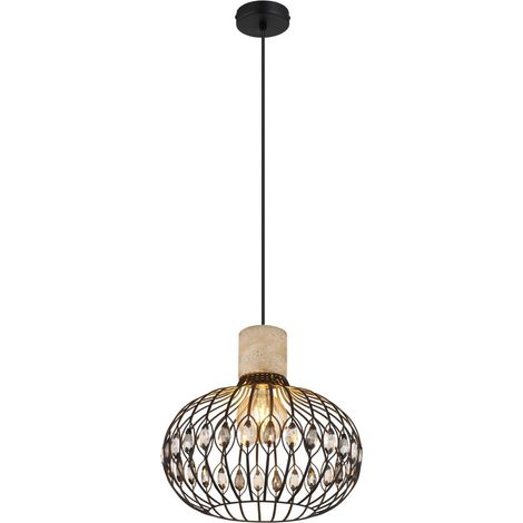 Globo - lámpara colgante - DORTHY - negro - metal - Ø 38cm - E27 (1/4)