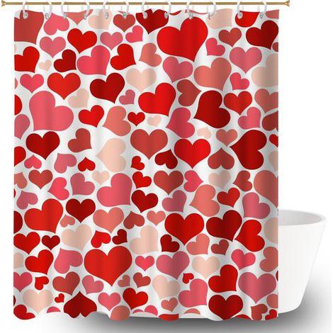 Rideau de bain imprimé polyester 180x180 stylé housse de baignoire pour solution pour angle difficile (1/5)