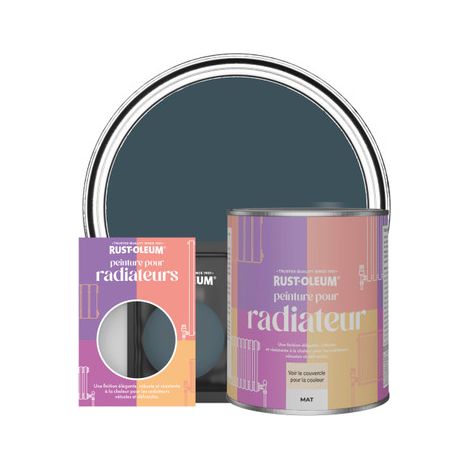 Peinture pour Radiateur, Finition Mate - Bleu du Soir (1/2)