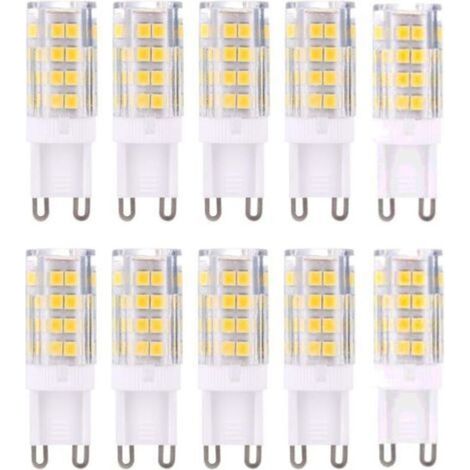 G9 LED Lampe Ampoules, Blanc Chaud 3000K 5W Lumiere équivalent aux ampoules halogènes de 40 W 420 lumens not dimmable, lot de 10