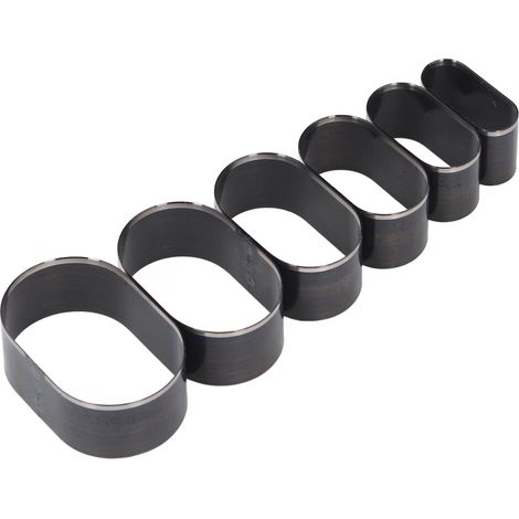 Ensemble de 6 matrices de découpe pour cuir, diamètre long 35, 40, 45, 50, 55 et 60 mm, forme elliptique, poinçons creux pour cuir (1/5)