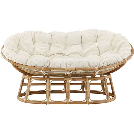 Mamasanlit de jardin, canapé lounge naturel.