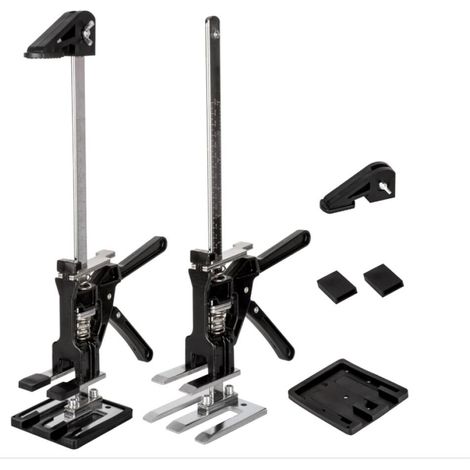 (39 cm) 2 pièces Lève-carreaux, outil de nivellement de carrelage, déplace-meubles réglable, avec échelle pour sols, fenêtres et placards - Capacité jusqu'à 400 kg/880 lb (1/5)