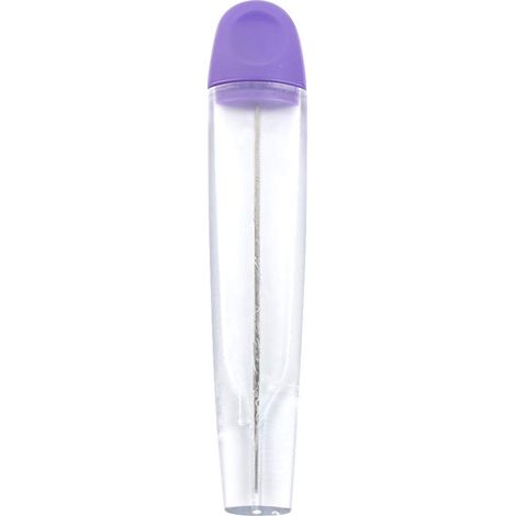 Testeur de cuisson pour gâteaux, tube de rangement en acier inoxydable avec capuchon, aiguille de test de 6,3 pouces (1/5)
