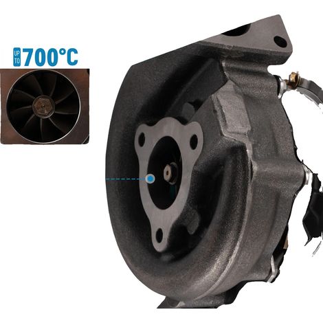 Turbolader-Montage, Länge 30,5 cm, Breite 23,8 cm, Höhe 23 cm, Gewicht 6550 g, Teilenummer 074145703E (1/5)