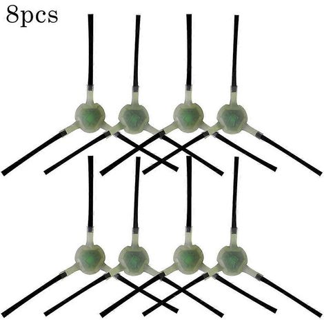 Lot de 8 brosses latérales pour aspirateurs robots Lefant T700, M571, M200, M201, M501, M520, M570, M301, M501-A, M501-B, T800 et M501A brosses d'angle (1/2)