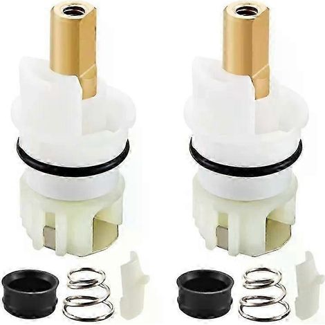 Kit de remplacement de tige de robinet RP25513 compatible avec les robinets à deux poignées. Kit de réparation avec cartouche et ressorts de siège RP4993 (lot de 2) - JXLGV (1/5)