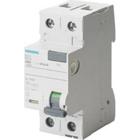 [NEUWERTIG] B-Ware Siemens FI-Schutzschalter 5SV3 Fehlerstromschutzschalter 25A 0,3A 230V IP20 (1/2)