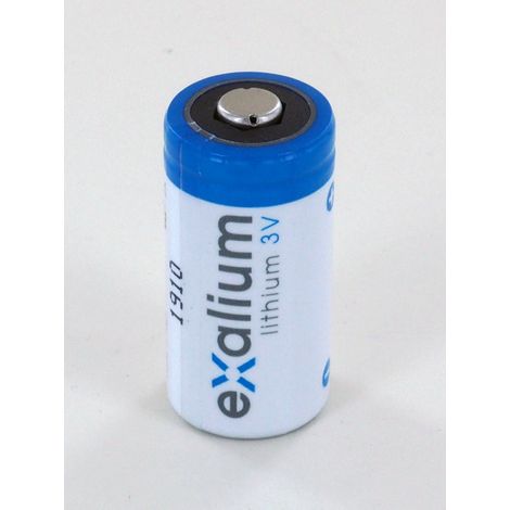 Pile lithium 3V 1.5Ah Exalium (CR123AEXA)