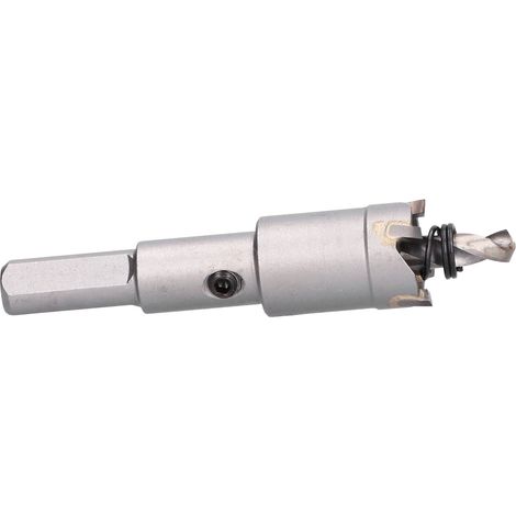 Outil de perçage et de coupe pour métal et bois, avec foret en carbure TCT de 19 mm.