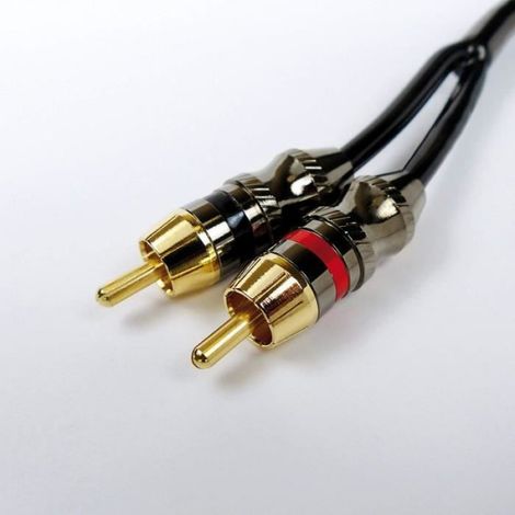 Câble Rca Stéréo - Conducteur Ofc 99 99 - Connecteurs Plaqués Or - Diamètre 6 Mm - Longueur 1 M - Noir Rouge (1/2)