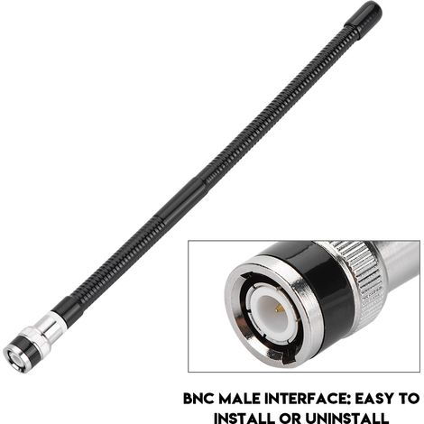 Antenne souple 27 MHz pour talkie-walkie, connecteur BNC mâle, pour radio bidirectionnelle. (1/5)